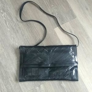 Black Vintage EEL Skin Purse